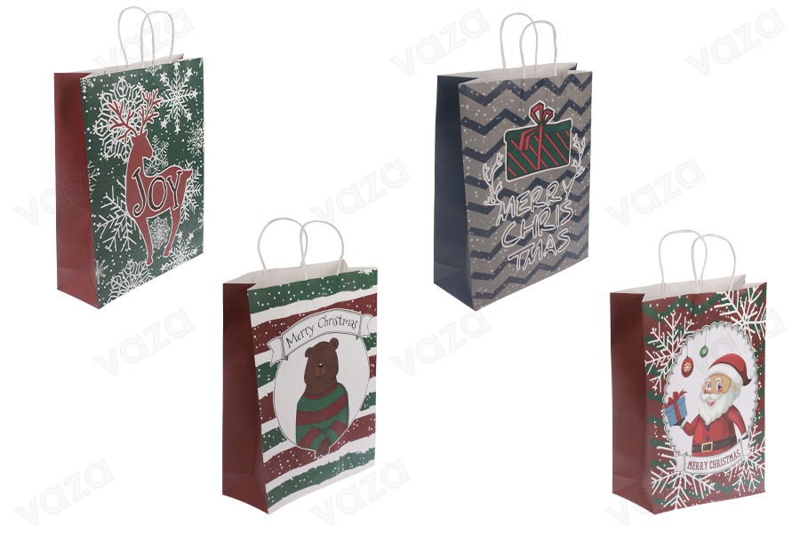 Weihnachtsgeschenktüte 315x115x420 mm mit Henkel - 12 Stk Weihnachtsgeschenktüte 315x115x420 mm mit Henkel - 12 Stk-εικόνα_προϊοντική