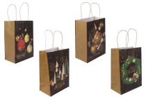 Weihnachtsgeschenktüten aus Papier 150x80x210 mm mit Henkel - 12 Stück Weihnachtsgeschenktüten aus Papier 150x80x210 mm mit Henkel - 12 Stück