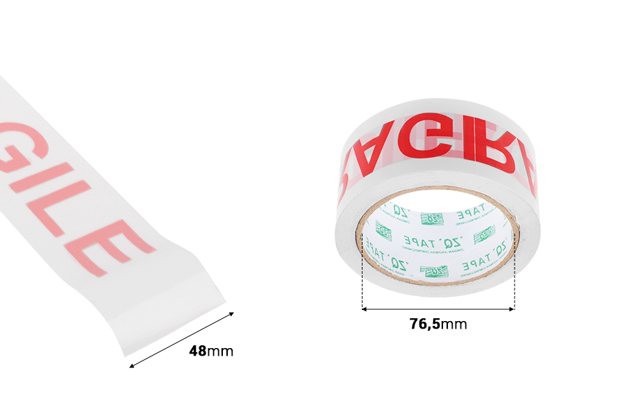 Nastro ''Fragile'' larghezza 48 mm - lunghezza 75 m.-dimensioni_immagine