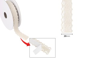 Selbstklebeband beige Breite: 20mm - 4,6 m je Stück-εικόνα_διαστάσεις