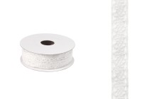Spitze in Farbe weiß Breite 12mm mit Klebeband - 4,6 Meter Stück Spitze in Farbe weiß Breite 12mm mit Klebeband - 4,6 Meter Stück-produktbild