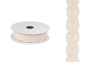 Lanyard en coton beige de 25 mm de large avec ruban adhésif - 4,6 mètres par pièce-photo_produit