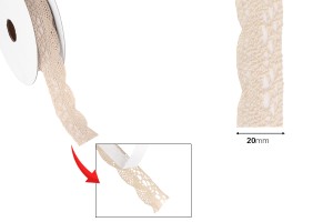 Selbstklebeband beige Breite: 20mm - 4,6 m je Stück-εικόνα_διαστάσεις