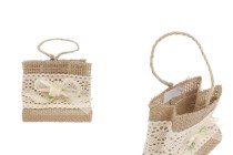Handgemachte Säckchen für Gastgeschenke 74x44x67mm -12 Stücke Handgemachte Säckchen für Gastgeschenke 74x44x67mm -12 Stücke-produktbild