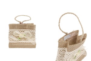 Handgemachte Säckchen für Gastgeschenke 74x44x67mm -12 Stücke-εικόνα_προϊοντική