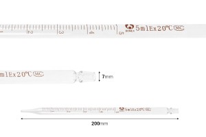 Glaspipette mit Festvolumenfreigabe und 5-ml-Graduierung-εικόνα_διαστάσεις