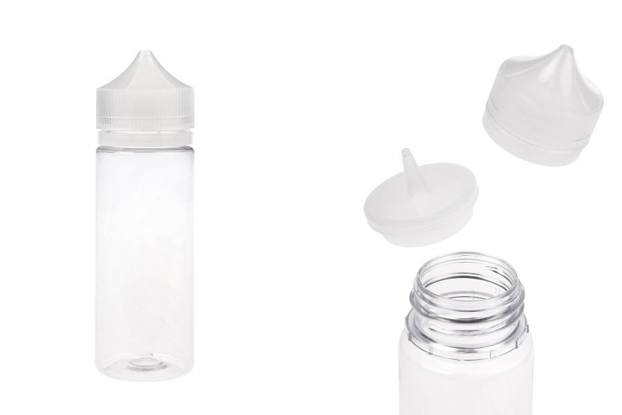 Μπουκαλάκι 120 ml τύπου Chubby Gorilla πλαστικό (PET) με καπάκι ασφαλείας για ηλεκτρονικό τσιγάρο - 50 τμχ-εικόνα_προϊοντική