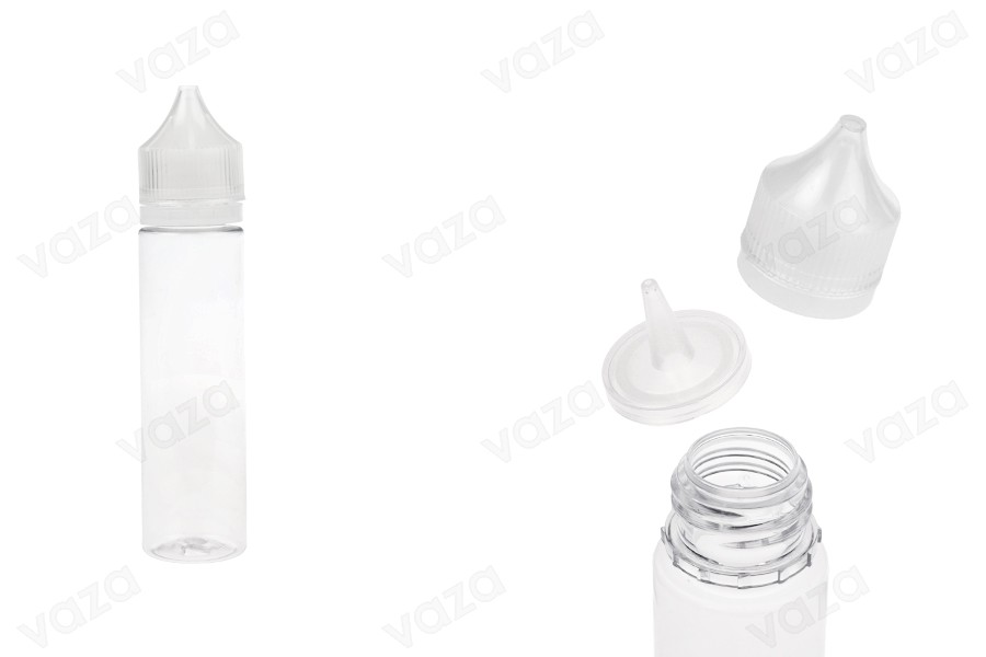 Μπουκαλάκι 60 ml τύπου Chubby Gorilla πλαστικό (PET) με καπάκι ασφαλείας για ηλεκτρονικό τσιγάρο - 50 τμχ-εικόνα_προϊοντική