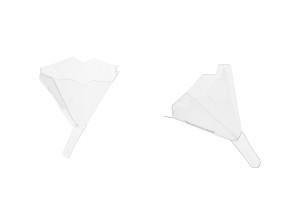 Entonnoir assemblé en plastique 40 x 55 mm - 100 pcs-photo_produit