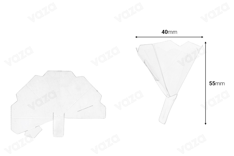 Entonnoir assemblé en plastique 40 x 55 mm - 100 pcs-photo_dimensions