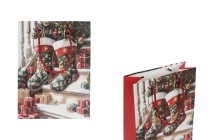 Geschenktüte aus Papier, 180 x 85 x 240 mm (210 g), im Design eines Weihnachtsstrumpfs mit roter Kordel als Henkel – 12 Stück-εικόνα_προϊοντική