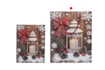 Geschenktüte aus Papier, 260 x 100 x 320 mm (210 g), im Design einer Weihnachtslaterne mit roter Schnur als Griff - 12 Stück. Geschenktüte aus Papier, 260 x 100 x 320 mm (210 g), im Design einer Weihnachtslaterne mit roter Schnur als Griff - 12 Stück.-photo_groupe
