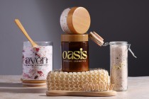 Pot PET 100 ml ambré avec bouchon motif bois et joint plastique - 12 pièces-photo_groupe