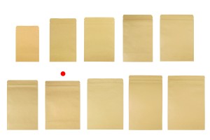 Sachets en papier kraft de type Doypack, avec fermeture zip, revêtement intérieur en aluminium et possibilité de fermeture par thermoscellage 170 x 40 x 240 mm - 50 pcs-εικόνα_σύνθεση