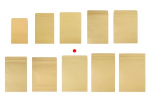 Sachets en papier kraft de type Doypack, avec fermeture zip, revêtement intérieur en aluminium et possibilité de fermeture par thermoscellage 180 x 40 x 260 mm - 50 pcs-εικόνα_σύνθεση