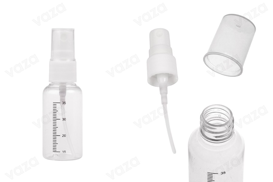 Μπουκαλάκια πλαστικά 35 ml με σπρέι για άρωμα - 12 τμχ Μπουκαλάκια πλαστικά 35 ml με σπρέι για άρωμα - 12 τμχ-εικόνα_προϊοντική