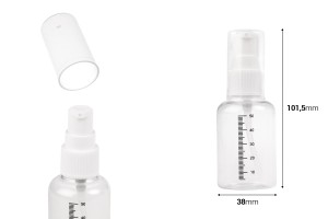 Bouteilles en plastique de 50 ml pour crème - 36 pcs-εικόνα_διαστάσεις