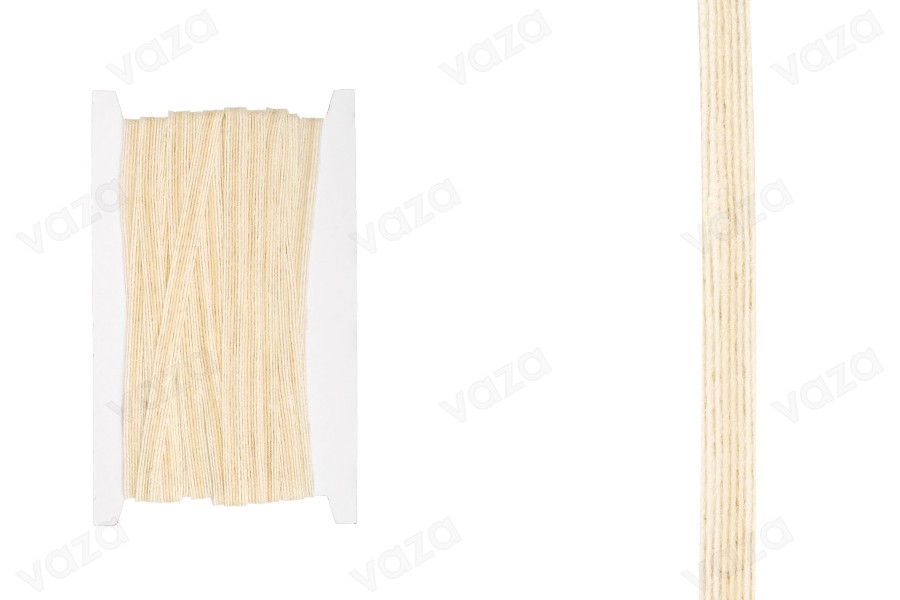 Decorative grosgrain beige hessian trim, 10 mm wide (one piece is 10 meters long) Decorative grosgrain beige hessian trim, 10 mm wide (one piece is 10 meters long)-image_product