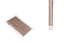 Decorative grosgrain beige-brown hessian trim, 7 mm wide (one piece is 10 meters long) Decorative grosgrain beige-brown hessian trim, 7 mm wide (one piece is 10 meters long)-εικόνα_διαστάσεις