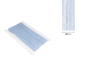 Dekoband aus Jute hellblau, Breite: 25 mm (10 m je Stück)-εικόνα_διαστάσεις