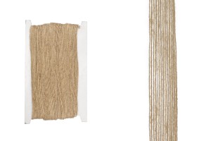 Galon gros grain décoratif en toile de jute dans la couleur de la ficelle, largeur de 25 mm (10 mètres par pièce)-εικόνα_προϊοντική