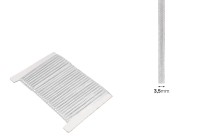 Decorative flat cord with metallic threads, 3,5 mm wide (one piece is 10 meters long) Decorative flat cord with metallic threads, 3,5 mm wide (one piece is 10 meters long)-image_dimensions