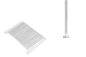Cordon décoratif tricoté avec revêtement métallique de 3,5 mm de large (10 mètres par pièce)-εικόνα_διαστάσεις