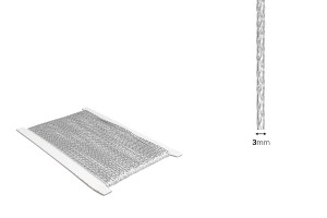 Deko Schnur mit metallischer Beschichtung  Breite  3 mm (10 Meter je Stück)-εικόνα_διαστάσεις