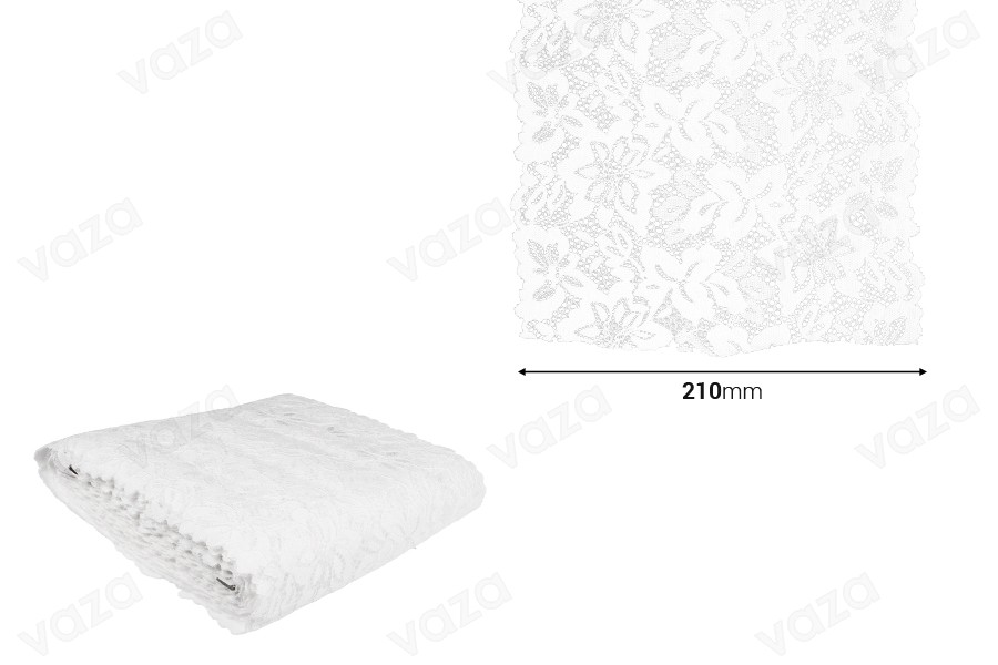 Δαντέλα νάιλον μαλακή ελαστική πλάτος 210 mm - 10 μέτρα το τεμάχιο Δαντέλα νάιλον μαλακή ελαστική πλάτος 210 mm - 10 μέτρα το τεμάχιο-εικόνα_διαστάσεις