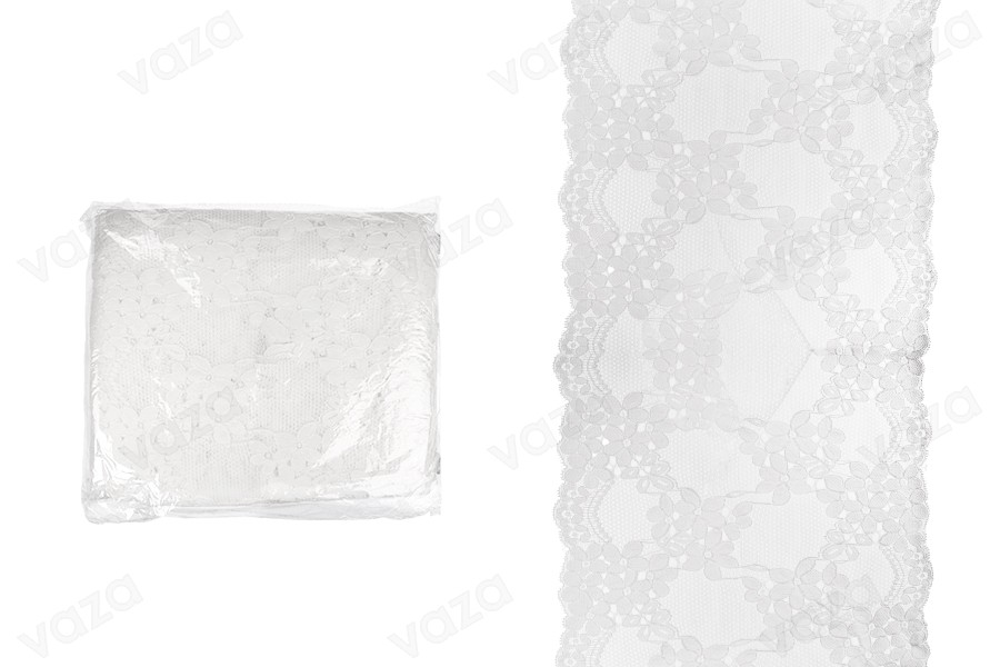 Dentelle en nylon élastique souple d’une largeur de 225 mm - 10 mètres/pièce Dentelle en nylon élastique souple d’une largeur de 225 mm - 10 mètres/pièce-photo_produit