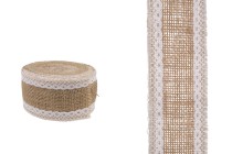 Shirit jute me dy dantella të bardha - gjerësi 50 mm, 5 m/copa Shirit jute me dy dantella të bardha - gjerësi 50 mm, 5 m/copa-εικόνα_προϊοντική