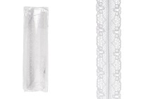 Pizzo in nylon morbido con larghezza di 20 mm - 10 metri per pezzo. Pizzo in nylon morbido con larghezza di 20 mm - 10 metri per pezzo.-immagine_prodotto