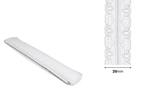 Spitze weiches Nylon Breite 20 mm - 10 Meter je-εικόνα_διαστάσεις