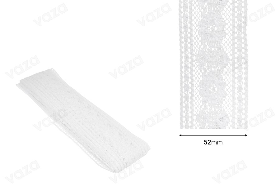Δαντέλα (τρέσα) νάιλον πλάτος 52 mm - 10 μέτρα το τεμάχιο-εικόνα_διαστάσεις