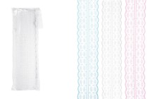 Polyester double edge lace trim, width 45 mm - length 10 mm each piece-εικόνα_προϊοντική