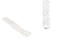 Δαντέλα κοπανέλι βαμβακερή λεπτή off white πλάτος 13 mm - 10 μέτρα το τεμάχιο Δαντέλα κοπανέλι βαμβακερή λεπτή off white πλάτος 13 mm - 10 μέτρα το τεμάχιο-εικόνα_διαστάσεις