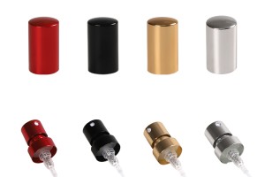 Sprej alumini me kapak për shishe parfumi me mbyllje sigurie "Crimp" 15 mm-photo_produit