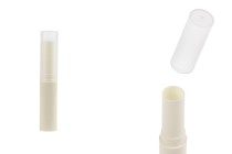 Beige lip balm case with transparent cap Beige lip balm case with transparent cap-image_product