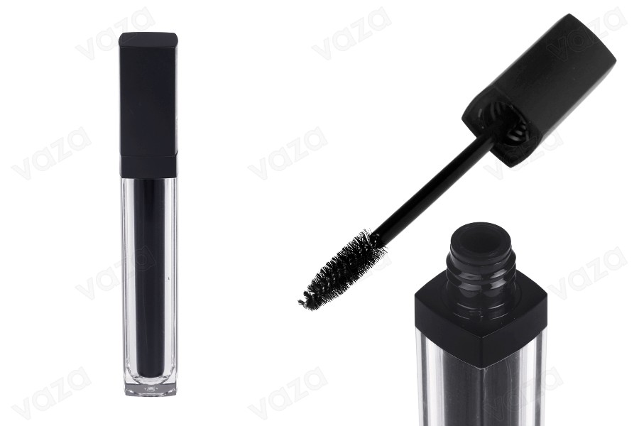 Μπουκαλάκι και βουρτσάκι για μάσκαρα 10 ml με μαύρο καπάκι - 6τμχ Μπουκαλάκι και βουρτσάκι για μάσκαρα 10 ml με μαύρο καπάκι - 6τμχ-εικόνα_προϊοντική
