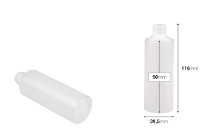 Kunstoffflasche 100 ml halbtransparent PP 20-εικόνα_διαστάσεις