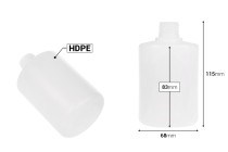 300 ml Plastikflasche, durchscheinend (PP24)-εικόνα_διαστάσεις
