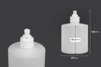 500 ml Plastikflasche mit 28/410 Pumpe zur Reinigung von Produkten wie Handantiseptika oder Cremeseife-bildabmessungen