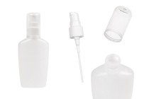 Μπουκαλάκι πλαστικό 60 ml οβάλ με αντλία και καπάκι για αντισηπτικά χεριών ή προϊόντα καθαρισμού-εικόνα_προϊοντική