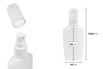 Μπουκαλάκι πλαστικό 60 ml οβάλ με αντλία και καπάκι για αντισηπτικά χεριών ή προϊόντα καθαρισμού-εικόνα_διαστάσεις