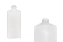 Μπουκάλι πλαστικό 500 ml τετράγωνο, ημιδιάφανο (PP28) -εικόνα_προϊοντική