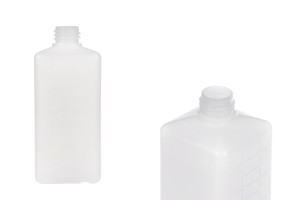 Μπουκάλι πλαστικό 500 ml τετράγωνο, ημιδιάφανο (PP28) -εικόνα_προϊοντική