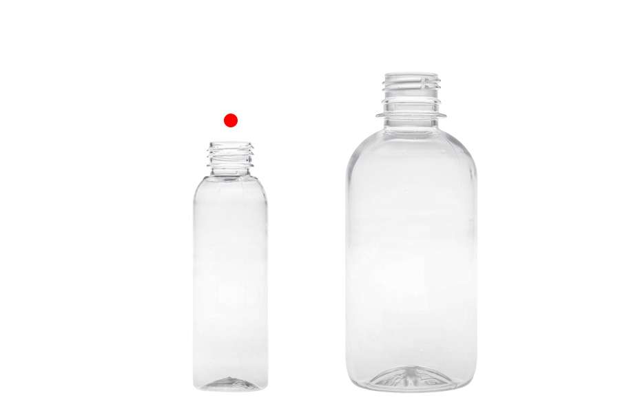 Bottiglietta in plastica trasparente da 100 ml (24/410) -12 pz-gruppo_immagini