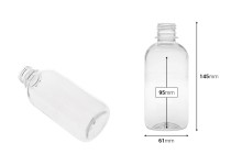 Bottiglietta di plastica trasparente da 300 ml (28/410)-12 pz-dimensioni_immagine
