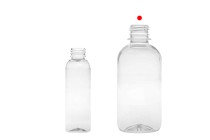 Bottiglietta di plastica trasparente da 300 ml (28/410)-12 pz-gruppo_immagini