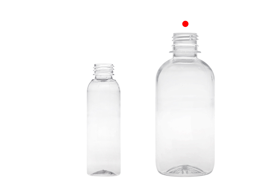 Bottiglietta di plastica trasparente da 300 ml (28/410)-12 pz-gruppo_immagini